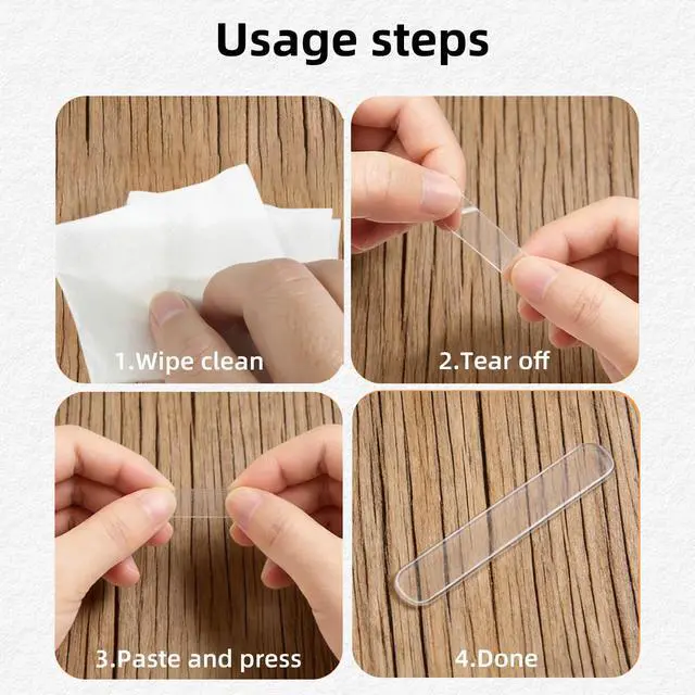 Alt view image 5 of 7 - 50 PCS Door Silencer Long Strip - Self-Adhesive High Transparent Rubber Cabinet Door Bumper for Slamming Pads, Anti-Collision Quiet Closure for Home, Office & Cabinets