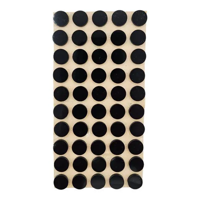 Alt view image 3 of 3 - Pure Silicone Bumpers with High Strength Adhesive, 10x3mm (3/8 x 1/8) (100, Black, 10x3mm (3/8 x 1/8))