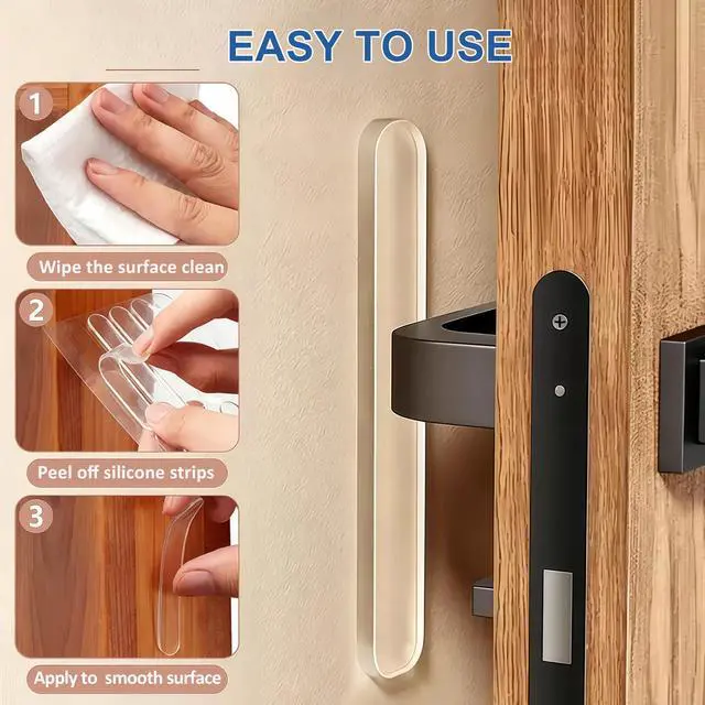 Alt view image 7 of 7 - Cabinet Door Bumpers, 60 Pcs Cabinet Bumper Clear Self Adhesive