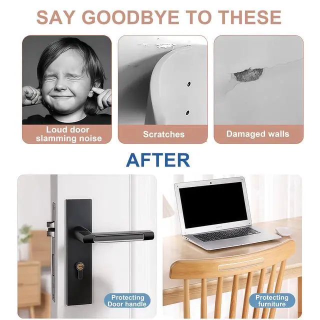 Alt view image 4 of 7 - Cabinet Door Bumpers, 60 Pcs Cabinet Bumper Clear Self Adhesive