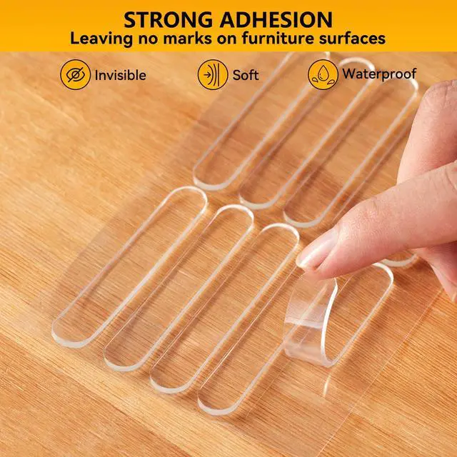 Alt view image 2 of 7 - 10pcs,Wall Bumpers,Door Stoppers,Furniture Bumper,Silencing pad,Anti collision pad,Using for Refrigerator door,Entrance doors,Cabinet doors,Toilet covers,Table corners(M, 6.3*1cm(2.48*0.39in)