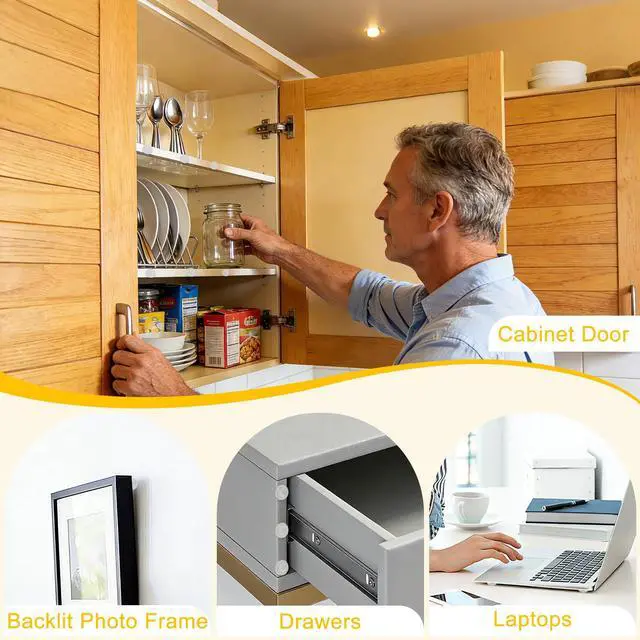 Alt view image 4 of 6 - Silicone Cabinet Bumpers 100pcs 13mm Clear, Self-Adhesive Silicone, Anti-Collision, Noise-Reducing & Anti-Slip, Fit for Doors, Windows & Cabinets, Ideal as Cabinet Stoppers