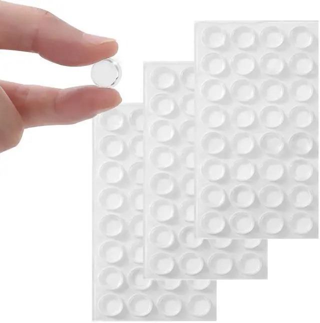 Main image of Cabinet Bumpers Soft Self-Adhesive Clear Rubber Bumper- Cabinet Door pumpers dots Clear Cabinet stoppers Furniture Noise Reducing Silicone Rubber Bumper Extremely Durable(96Pcs)