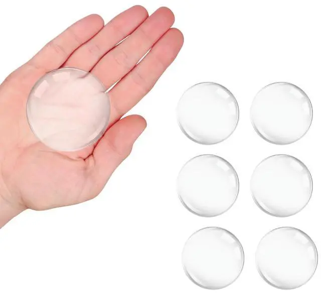 Main image of Silicone Wall Protectors & Door Stoppers: 6-Pack Clear, Self-Adhesive Bumpers for Doors, Fridges & Walls | Prevent Damage, Reduce Noise, Easy Install