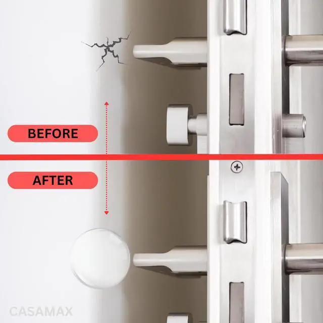 Alt view image 5 of 7 - Silicone Wall Protectors & Door Stoppers: 6-Pack Clear, Self-Adhesive Bumpers for Doors, Fridges & Walls | Prevent Damage, Reduce Noise, Easy Install