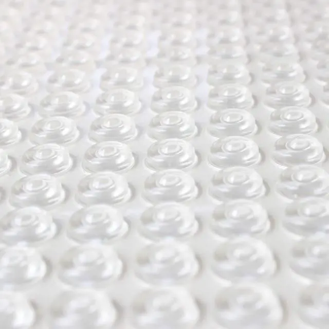 Alt view image 5 of 7 - 100 Pack SoftClose Door & Drawer Cabinet Furniture Bumpers 1/2" (12.7mm) Diameter, Clear Self Adhesive Pads, SCB01-100