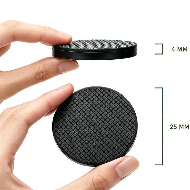 Alt view image 7 of 7 - 45 Pack Black 4mm Grid Bottom Self Adhesive Silicone Furniture Pads, Residue Free Non Slip Furniture Feet, Heat Resistant Shock Absorbing Mats for Hardwood Floor & Washing Machine