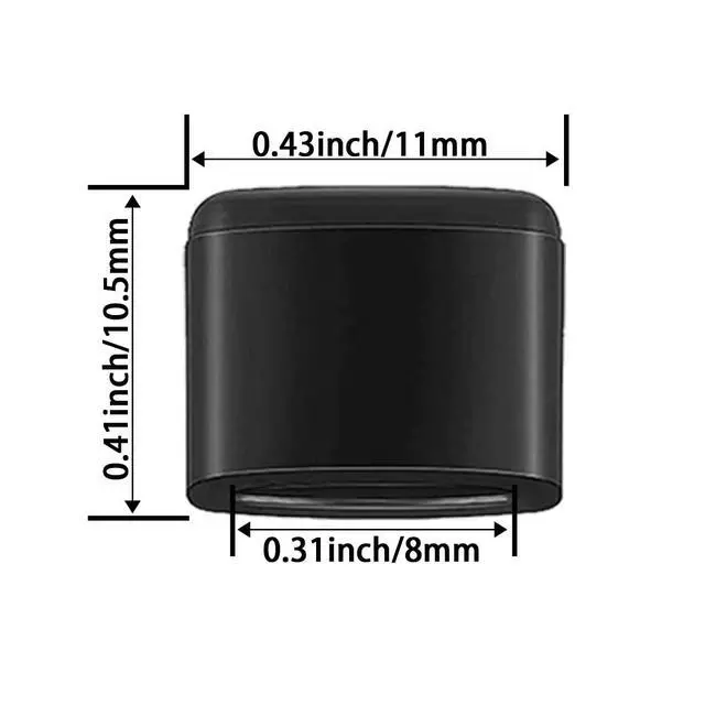 Alt view image 2 of 7 - 8 Pieces Air Fryer Rubber Bumpers, Black Air Fryer Replacement Rubber Tips for Power XL Air Fryer Grill Pan