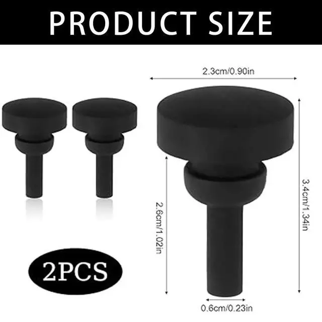 Alt view image 2 of 7 - 2 Pcs Silicone Jiffy Stand Bumper Pad for Harley Touring 2007-2024 Street Glide FLHX,Anti-Collision Kickstand Plug Replacement for HD# 50245-07,Shock-Absorbing Rubber Motorcycle Accessory