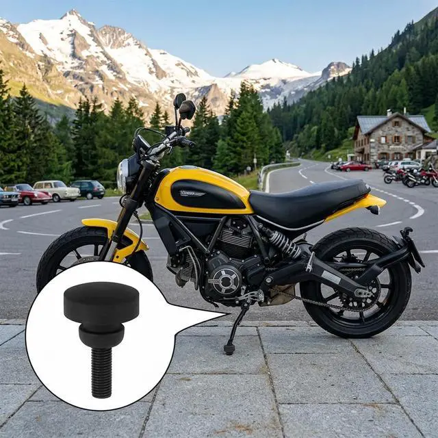 Alt view image 5 of 7 - 2 Pcs Silicone Jiffy Stand Bumper Pad for Harley Touring 2007-2024 Street Glide FLHX,Anti-Collision Kickstand Plug Replacement for HD# 50245-07,Shock-Absorbing Rubber Motorcycle Accessory