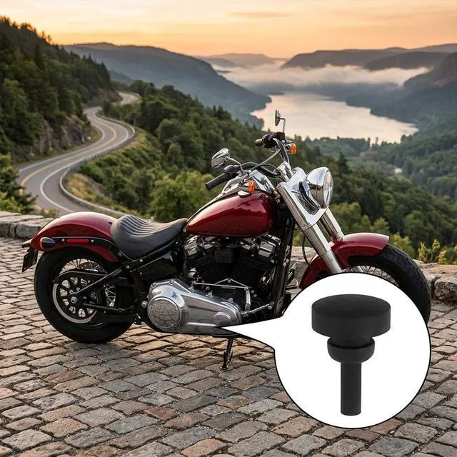 Alt view image 7 of 7 - 2 Pcs Silicone Jiffy Stand Bumper Pad for Harley Touring 2007-2024 Street Glide FLHX,Anti-Collision Kickstand Plug Replacement for HD# 50245-07,Shock-Absorbing Rubber Motorcycle Accessory