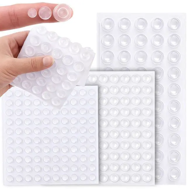 Main image of 250PCS Clear Cabinet Bumpers Self Adhesive Silicone Door Pads, Soft Close
