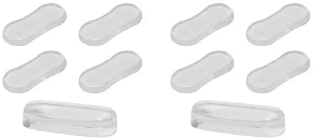 Main image of 10 Pcs Transparent Toilet Lid Bumpers Adhesive Toilet Pads for Seat Cover Silent Buffer Pads Clear Silicone Gaskets for Home Bathroom Replacement