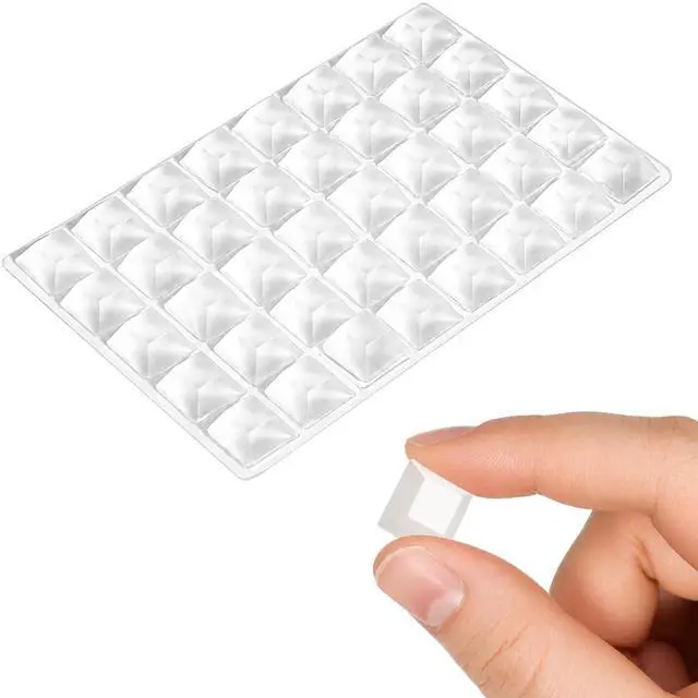 Main image of 40PCS Clear Rubber Bumpers Self Adhesive, 0.5" Cabinet Door Bumpers, Clear Rubber Pads, Large Self Stick on Rubbers Feet for Electronics, Speakers, Furnitures, Appliances, Audio Equipment, Laptop