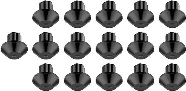 Alt view image 2 of 3 - 16-Pack 413552 (About 3/16") Rubber Grate Feet Kit for Bosch Thermador High Temp Resistant Silicone Rubber Pads Bumper Kit