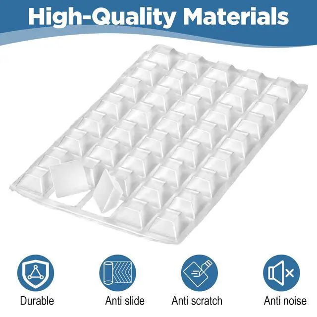Alt view image 5 of 7 - 80 Pcs Rubber Bumpers Cabinet Door Bumpers Adhesive Rubber Feet (2 Size)