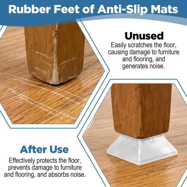 Alt view image 6 of 7 - 80 Pcs Rubber Bumpers Cabinet Door Bumpers Adhesive Rubber Feet (2 Size)