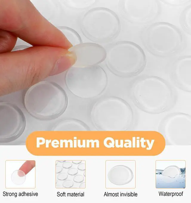 Alt view image 3 of 7 - 36 Pack Glass Table Top Bumpers, Glass Table Top Anti Slip Pads
