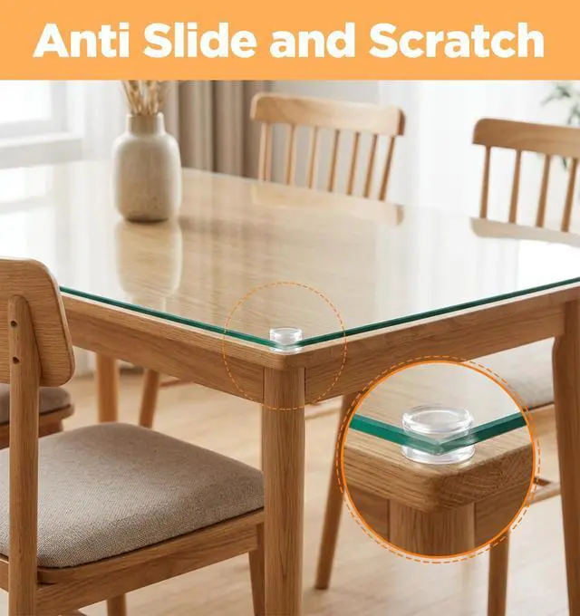 Alt view image 4 of 7 - 36 Pack Glass Table Top Bumpers, Glass Table Top Anti Slip Pads