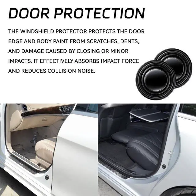 Alt view image 3 of 6 - Car Door Shock Absorber, Car Door Silicone Anti Shock Pad Edge Guard Anti-Slam Bumper Cushion Protector Sticker, Universal Buffer Silencer Sound Insulation Anti-Collision Gasket Device20PCS