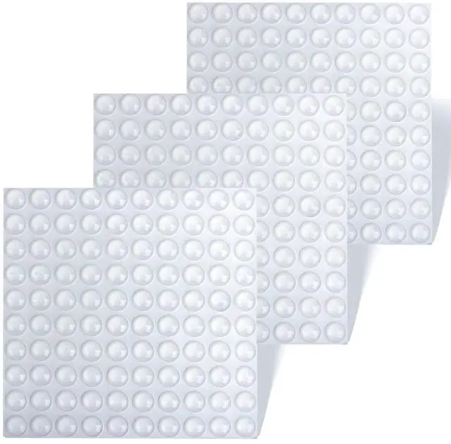 Main image of 300PCS Clear Cabinet Door Bumpers, Rubber Bumpers Self Adhesive, Sound Dampening Cabinet Stoppers for Kitchen, Picture Frame, Cupboard, Drawer