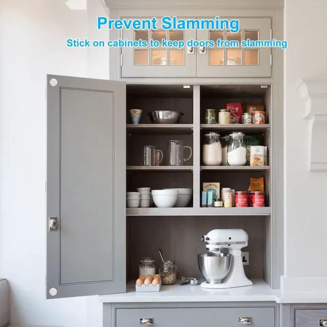 Alt view image 5 of 7 - 300PCS Clear Cabinet Door Bumpers, Rubber Bumpers Self Adhesive, Sound Dampening Cabinet Stoppers for Kitchen, Picture Frame, Cupboard, Drawer