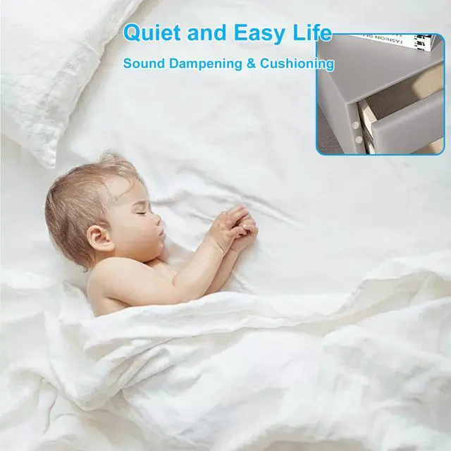 Alt view image 3 of 7 - 300PCS Clear Cabinet Door Bumpers, Rubber Bumpers Self Adhesive, Sound Dampening Cabinet Stoppers for Kitchen, Picture Frame, Cupboard, Drawer