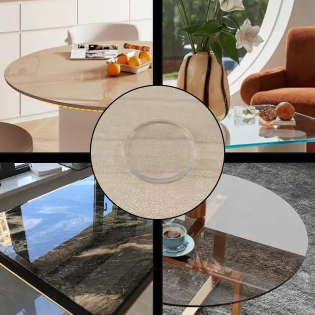 Alt view image 3 of 5 - 100PCS Anti Slip Clear Rubber Glass Table Top Bumpers 2mm Thick Round Silicone Furniture Pads for Tables, Photo Frames, Furniture, Kitchen Cabinets