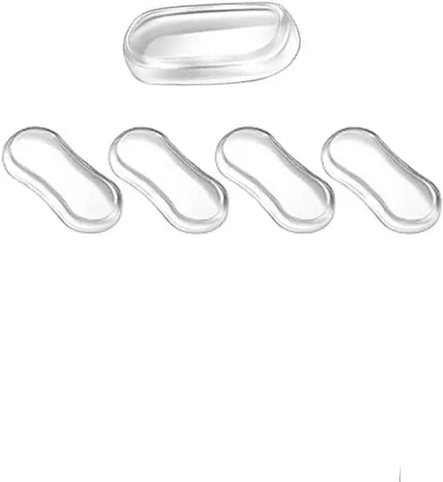 Main image of 5 Pcs Transparent Toilet Seat Bumper Set, Silicone Strong Adhesive Toilet Seats Lid Bumpers, Toilet Seat Buffers Toilet Lid Rubber Pads for, Home, Hotel and Hospital Toilets, Adhesive Lid Buffers