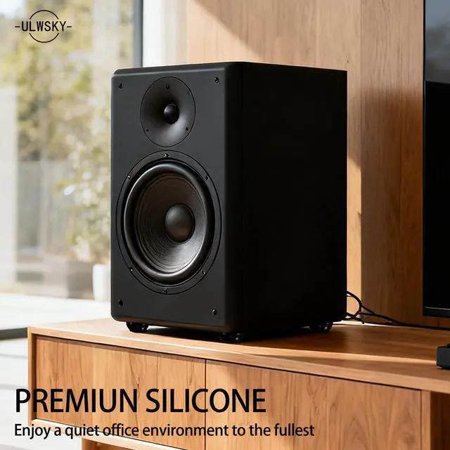 Alt view image 5 of 7 - 1.25" Silicone Hemisphere Bumpers Isolation Feet, 8Pack Non Skid Speaker Isolation Pads,for Small Speaker Spikes,Turntable Isolation,Subwoofer,Record Player Sound Dampening&Anti Vibration