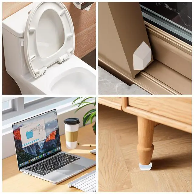 Alt view image 7 of 7 - 32 Pcs Square Self Adhesive Feet Non Slip Furniture Pads (20mm)