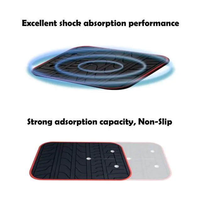 Alt view image 5 of 7 - Car Scratch Protector for Trunk Bike Rack, Anti-Scratch Anti-Collision Non-Slip Silicone Pads, Car Paint Protective Pads Car Tire Pattern Non-Slip, Bike Car Rack Accessories(8 Pack)