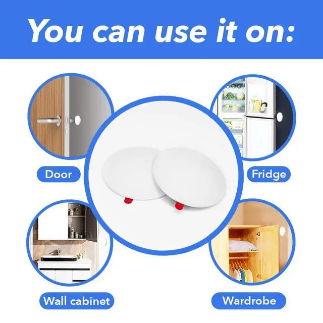 Alt view image 3 of 5 - Silicone Wall Protectors from Door knobs - Self Adhesive Round Plate - Door Bumper Pads - Rubber Door Handle Bumper Guard for Door Knob, Kitchen, Office (2inch, Black)