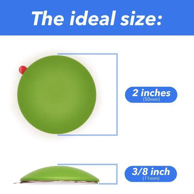 Alt view image 5 of 5 - Silicone Wall Protectors from Door knobs - Self Adhesive Round Plate - Door Bumper Pads - Rubber Door Handle Bumper Guard for Door Knob, Kitchen, Office (2inch, Black)