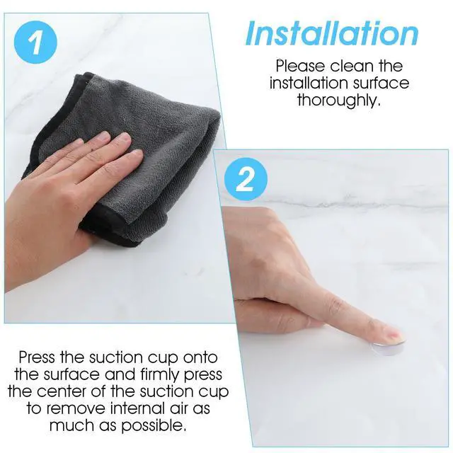 Alt view image 6 of 7 - 12 Pcs Double Sided Suction Cups 1.2''/1.6'' Clear PVC Plastic Sucker Pads