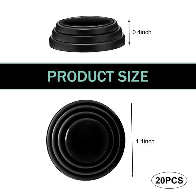 Alt view image 2 of 6 - 20PCS Car Door Shock Absorber Pad, Silicone Door Edge Guard Bumper Cushion Gasket, Self Adhesive Cars Side Edge Strike Protector, Universal Doors Soundproof Shock Absorber Crash Cushion