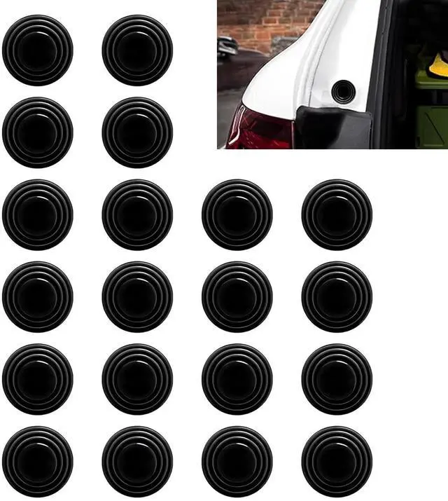 Main image of 20PCS Car Door Shock Absorber Pad, Silicone Door Edge Guard Bumper Cushion Gasket, Self Adhesive Cars Side Edge Strike Protector, Universal Doors Soundproof Shock Absorber Crash Cushion