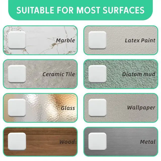 Alt view image 3 of 6 - 1.77'' Door stoppers Wall White 6 Pack Silicone Door Bumpers Self-Adhesive Door Knob Guard Wall Shield Protect Wall Surface for Home Office