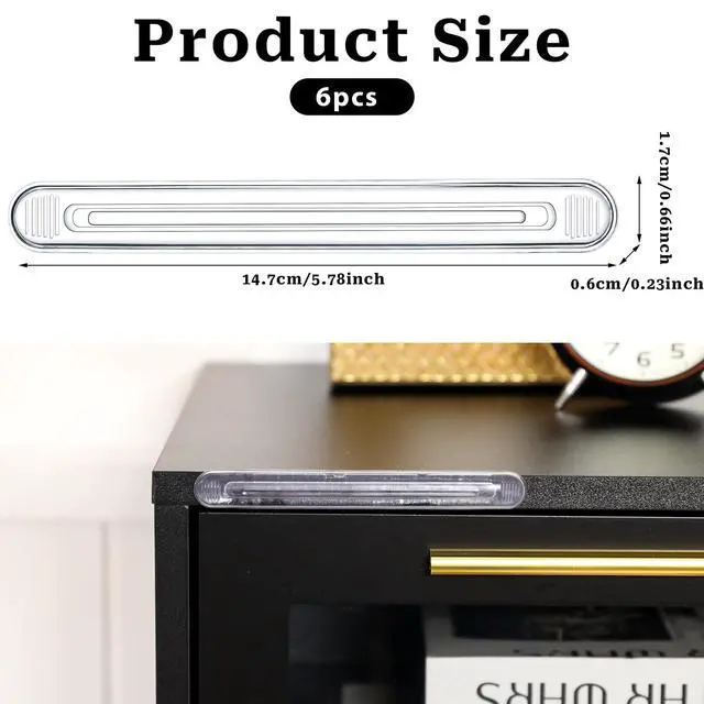 Alt view image 2 of 7 - Rubber Chair Wall Protector from Chair Back, 6 Pack Clear Furniture Bumpers Silicone Cabinet Door Bumper Adhesive Wall Protector Bumpers for Shower Doors, Drawers, Car Doors, Toilet Lids