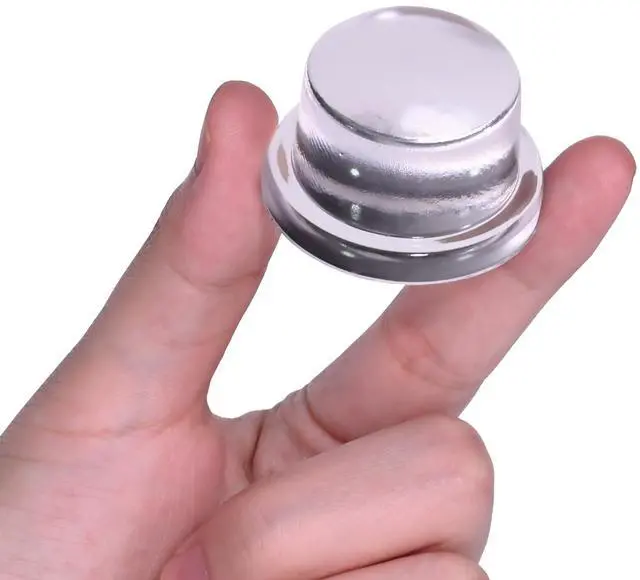 Main image of Upgraded 1" Thick x 1.5" Base Clear Silicone Door Stoppers for Wall Door Knob Wall Protector & Door Bumper, Self-Adhesive No Drill, Wall Protection & Noise Reduction, 1 Pack