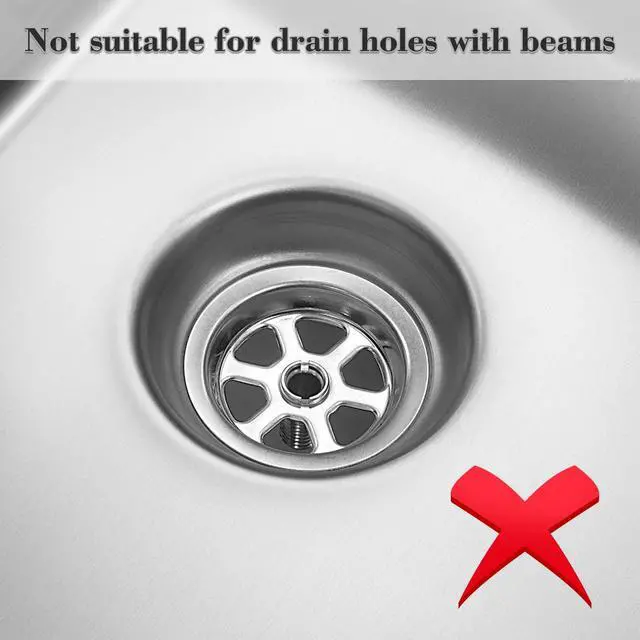 Alt view image 7 of 7 - 3Pcs Sink Drain Strainer Shower Strainer Hair Catcher Floor Drain Filter
