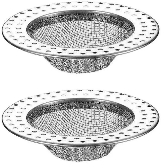 Main image of Shower Drain Hair Catcher, Shower Drain Basket, Easy to Clean Stainless Steel Mesh Hair Trap, Reusable Anti-Clog Drain Strainer Filter for Bathroom Sink, Shower & Tub, Fits 3-Inch Inner Diameter Holes