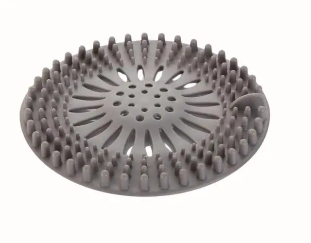 Alt view image 2 of 5 - Shower Drain Hair Catcher 4 Pack Silicone Bathtub Drain Cover, Hair Catcher for Shower Drain, Anti-Clog Drain Protector for Bathroom Tub, Kitchen Sink & Laundry, Flexible Reusable Drain Strainer