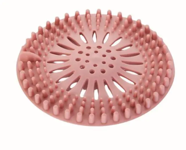 Alt view image 4 of 5 - Shower Drain Hair Catcher 4 Pack Silicone Bathtub Drain Cover, Hair Catcher for Shower Drain, Anti-Clog Drain Protector for Bathroom Tub, Kitchen Sink & Laundry, Flexible Reusable Drain Strainer