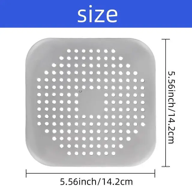 Alt view image 4 of 7 - Bathtub Drain Hair Catcher 4 Pack, Silicone Stopper with Suction Cup