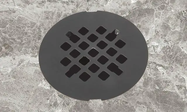 Alt view image 4 of 6 - 4-1/4 OD Snap-in Shower Drain Cover, Round Shower Drain Strainer Grid, Replacement Cover, Designed for Long-Lasting