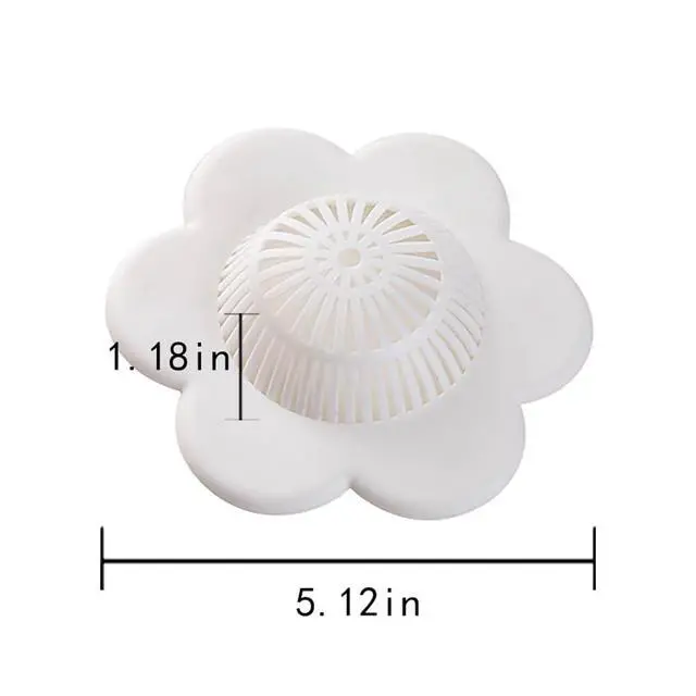 Alt view image 2 of 5 - Hair Catcher Silicone Hair Stopper Shower Drain Covers with Suction Cups Suit for Bathroom Bathtub and Kitchen 1 Pack