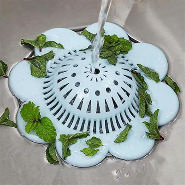 Alt view image 3 of 5 - Hair Catcher Silicone Hair Stopper Shower Drain Covers with Suction Cups Suit for Bathroom Bathtub and Kitchen 1 Pack