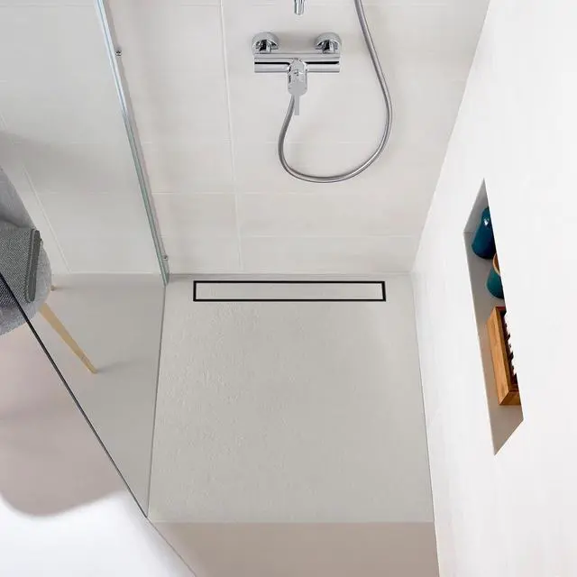 Alt view image 5 of 7 - 24 Inch Linear Shower Drain, Reversible Tile Insert, Matte Black