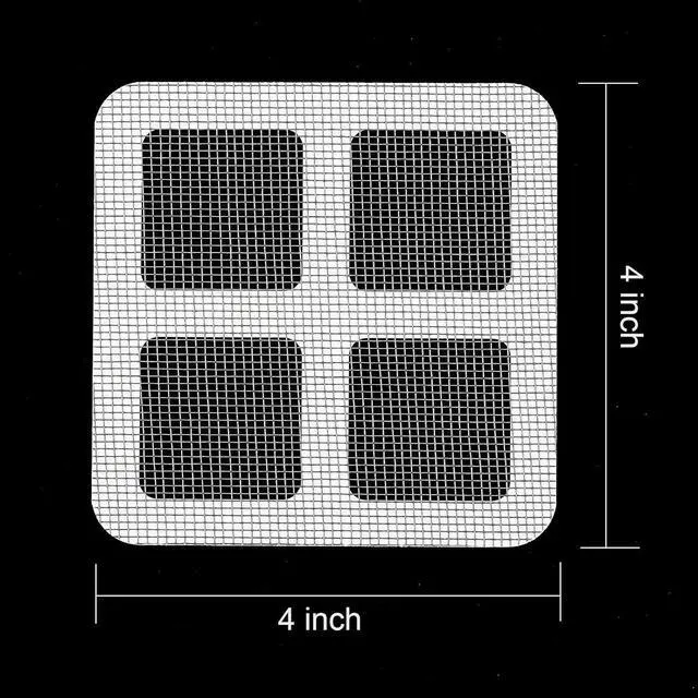 Alt view image 6 of 7 - Shower Drain Cover Hair Catcher - 50 Pcs Disposable Hair Drain Stickers Shower Drain Mesh Stickers, Bathroom, Laundry, Bathtub, Kitchen, Sink, for Human and pet Hair (50)